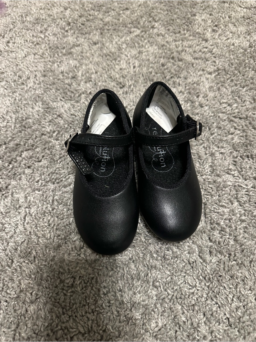 Kids U-Shell Tap Shoe Black - girls